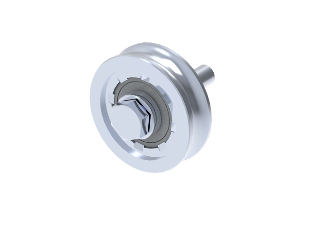 Wheel for sliding gates with U groove INOX, D80mm